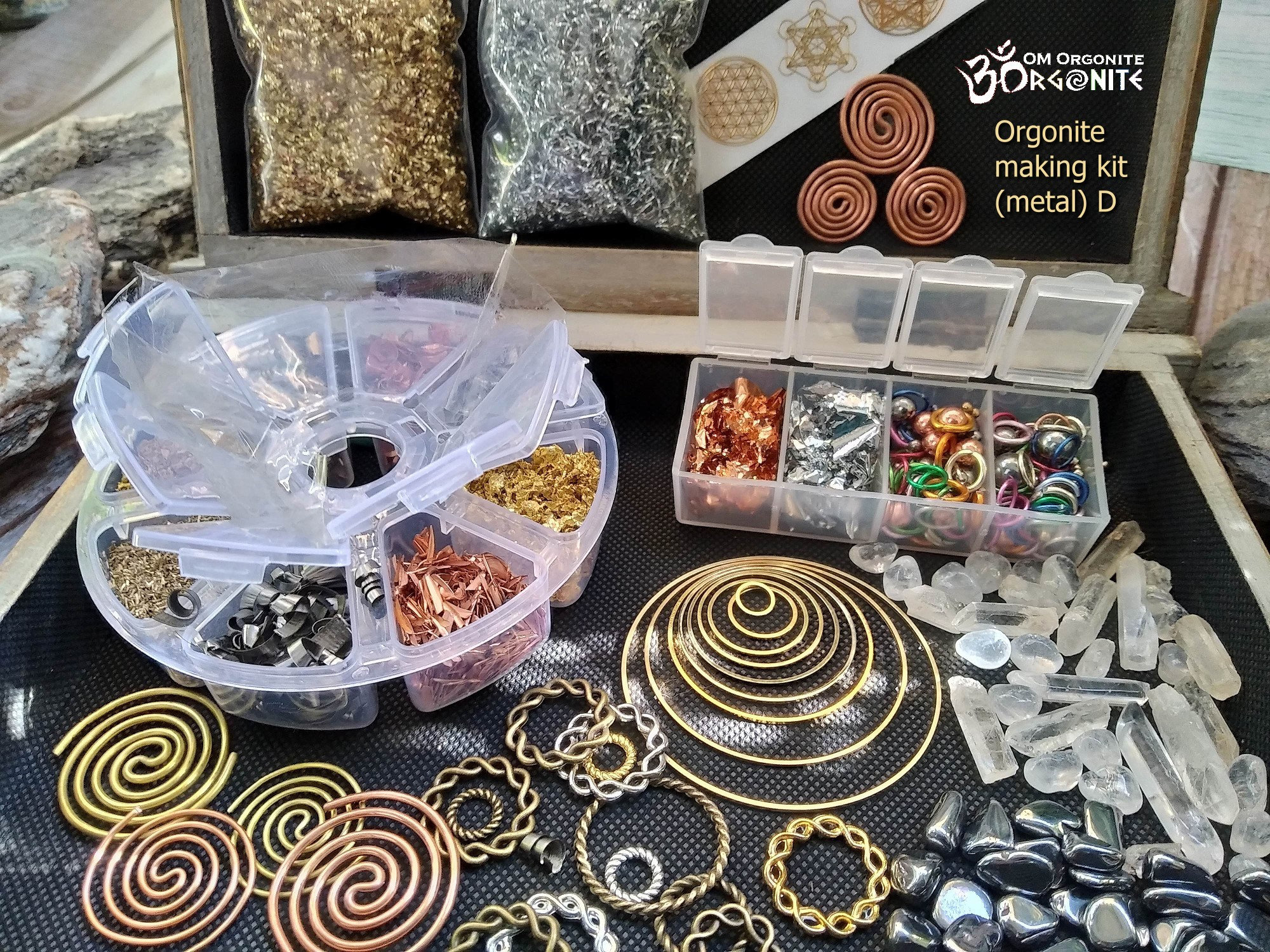 Orgone Making Kit METAL D Chakra symbols DIY Orgonite Etsy