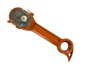 Kuhn Rikon Auto Safety Master Opener for Cans, Bottles, and Jars, Orange