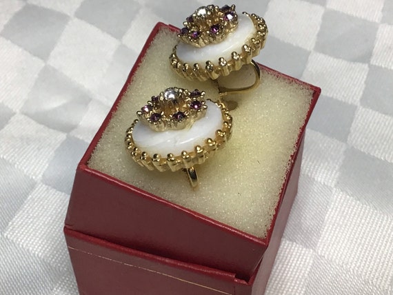 Boucles D'oreilles Vintage Années 60 - Métal Doré, Style Primitif, Bijou Fantaisie Ancien