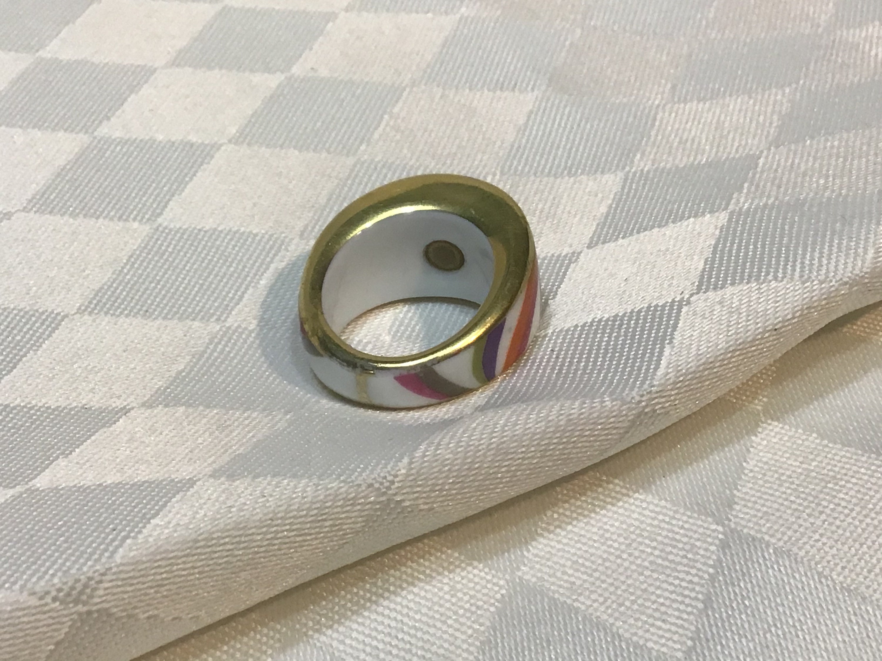 BERNARDAUD 指輪 De la maison Bernardaud de Paris. Splendide bague de porcelaine