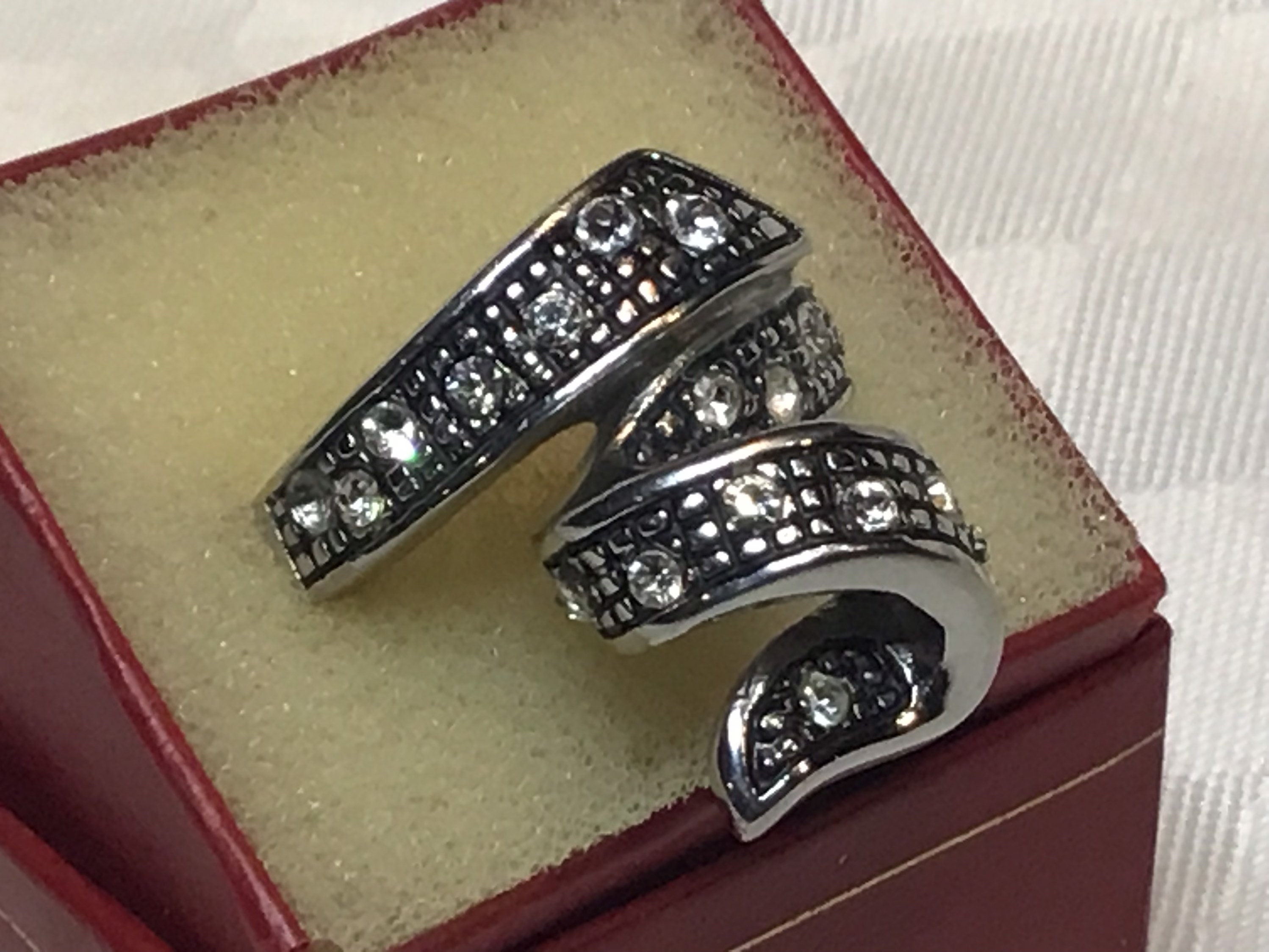 From Tocara Stainless Steel. Very Beautiful Silver Ring Like a