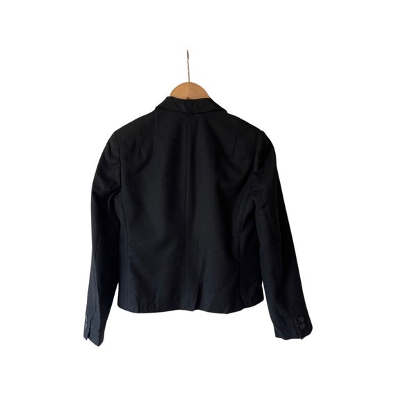 Pendleton Black Virgin Wool One Button Blazer Vin… - image 2