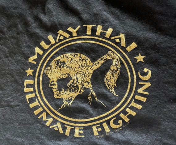 Human Fight Muay Thai Ultimate Fighting Black T S… - image 7