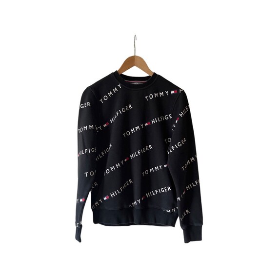 Tommy hilfiger best sale logo print sweatshirt