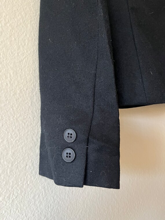 Pendleton Black Virgin Wool One Button Blazer Vin… - image 7