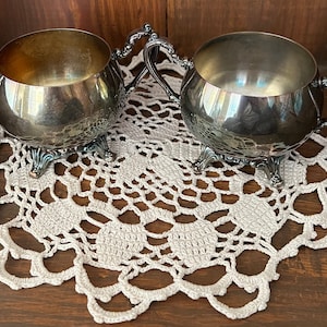 Vintage Oneida Silver Plated Creamer And Sugar Bowl, 1960&#39;s
