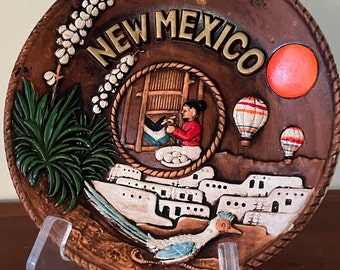 Vintage Decorative Plate, New Mexico, Collectible