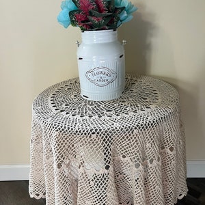 Crocheted Round Tablecloth