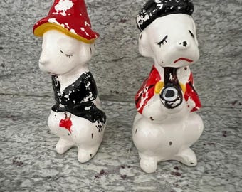 Vintage Dog Figurines, Set Of Two