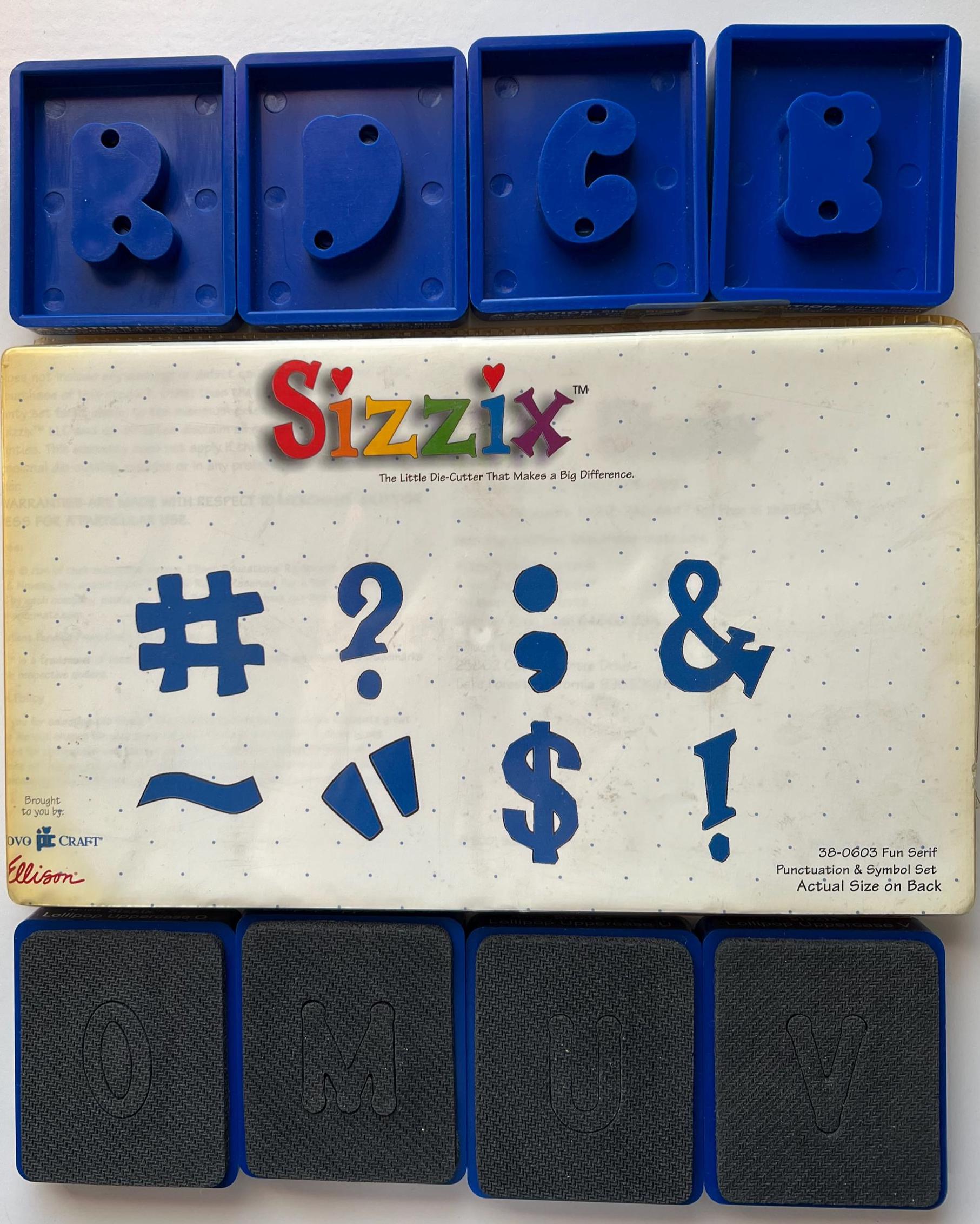 Sizzix alphabet set - Etsy 日本