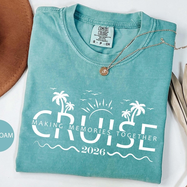 Camiseta Comfort Colors Cruise 2026: Camiseta a juego para vacaciones familiares