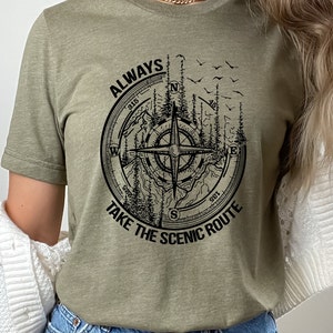 Road Trip Shirts, Adventure Awaits tShirt, Mountain camping Travel shirts, vacation Graphic shirt, tees for Women, wanderlust t shirt