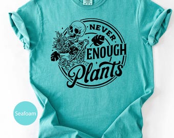 Comfort Colors Plant Lover T-Shirt, Skeleton Botanical Design
