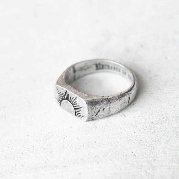 Mens Vintage Rings Silver Mens Rings Handmade Rings Etsy