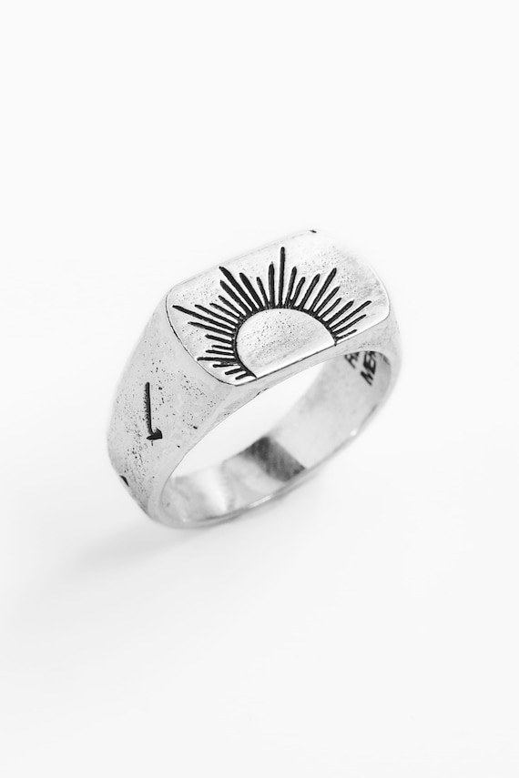 Simple Sterling Silver Sunrise Ring Simple Sterling Silver Sunrise Ring