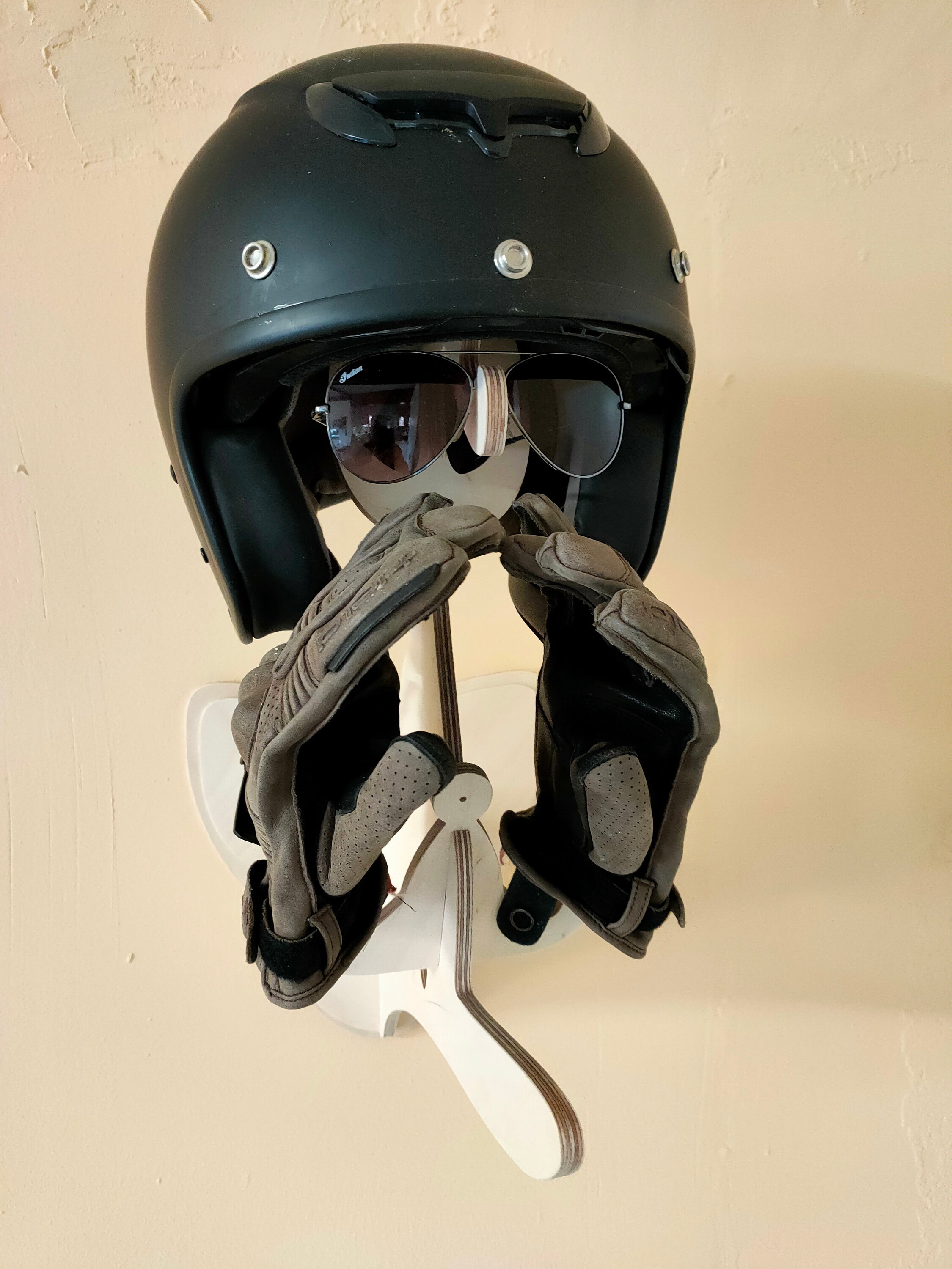 Biker Wardrobe Helmet Stand for Wall or Table - Etsy