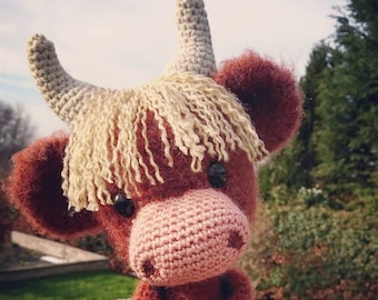 Hamish the Highland Cow Coo Cattle Crochet pattern