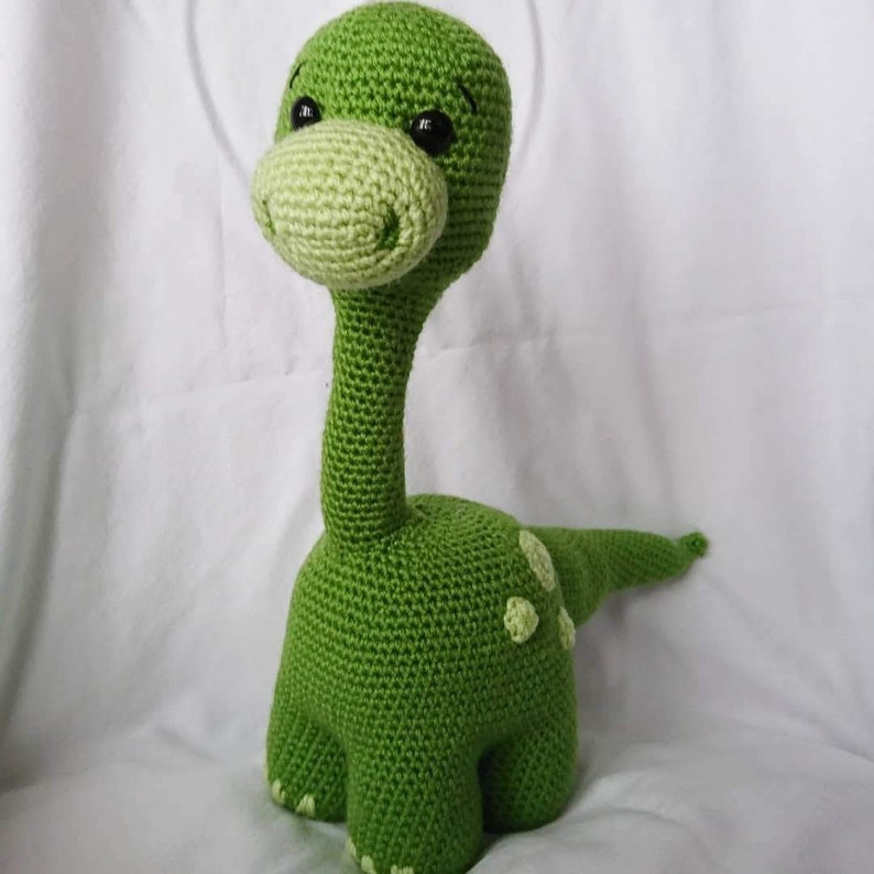 Cookie the Apatosaurus dinosaur crochet pattern image 2