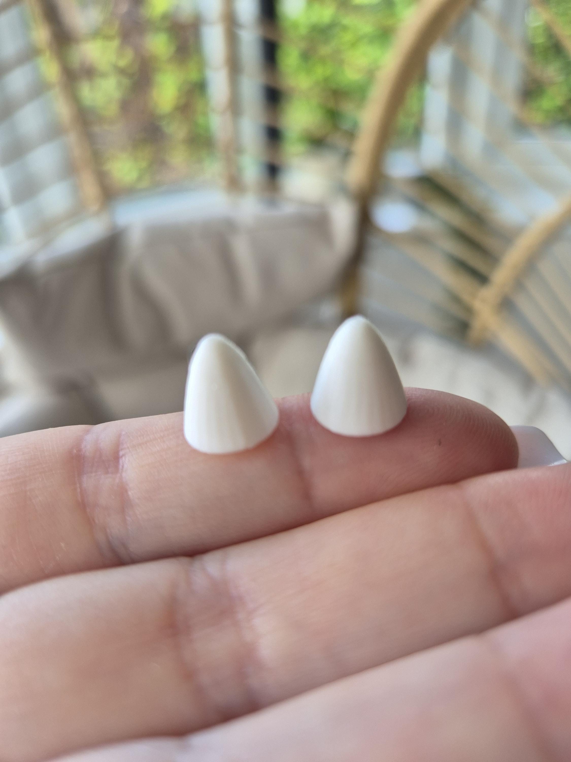 2 pairs Mini Horns - perfect for amigurumi doll making Diddy Dex Mini Moos fantasy creatures mythical crochet knitting critters models - Image 1