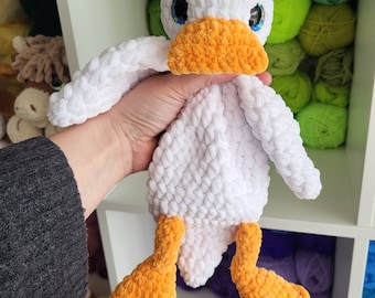 Duck Snuggler crochet pattern amigurumi lovey cuddler