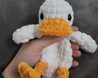 Mini Duck Snuggler crochet pattern amigurumi lovey cuddler