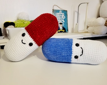 Chill Pill crochet pattern PDF Digital Download amigurumi funny gift