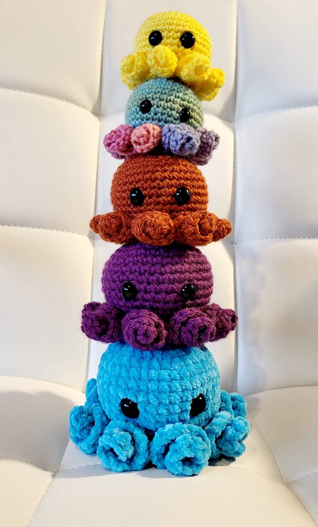 No-Sew-Octo Crochet pattern amigurumi mini octopus pocket octo - Thumbnail 3