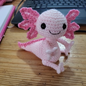 Axel el Ajolote patrón de crochet PDF amigurumi