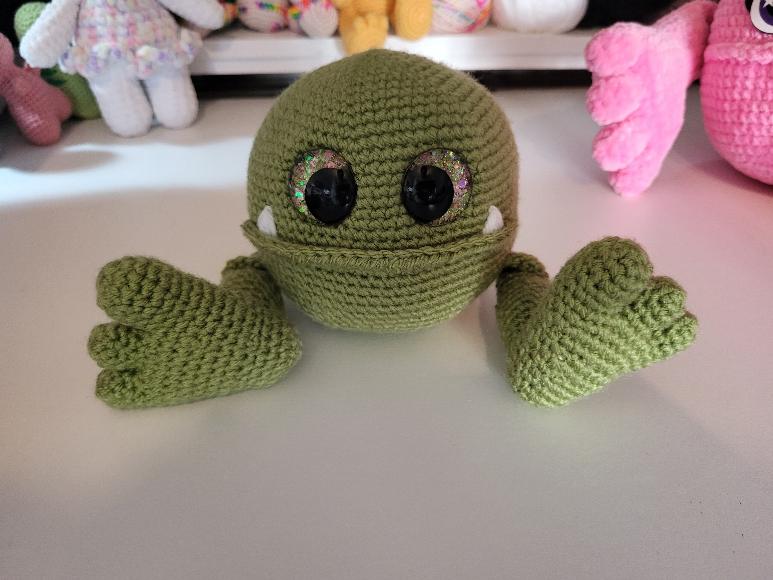 Large Gobble crochet pattern amigurumi PDF goblin mythical creature - Image 1