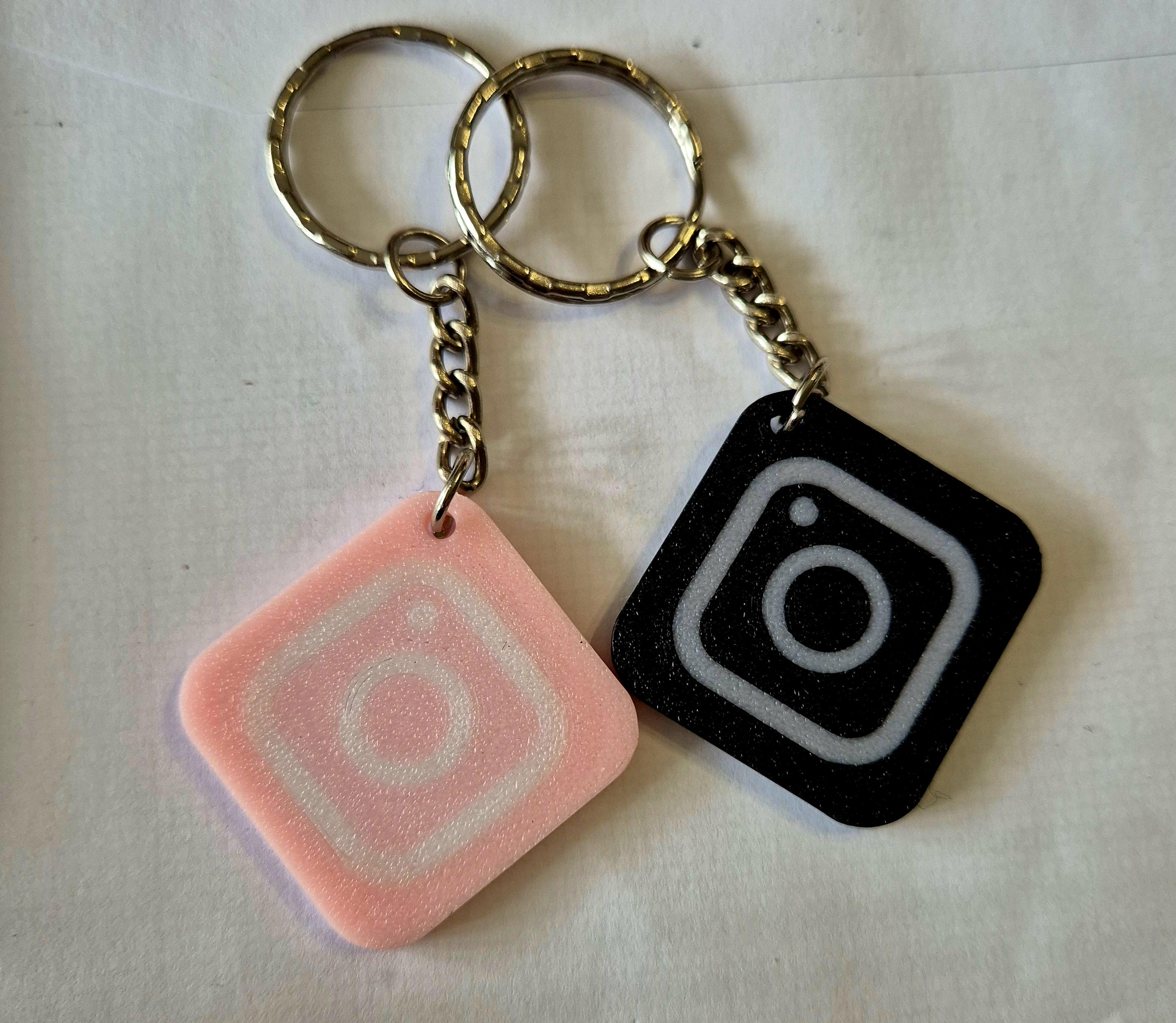 NFC Keychain key ring digital business card Instagram tag brand logo page social media