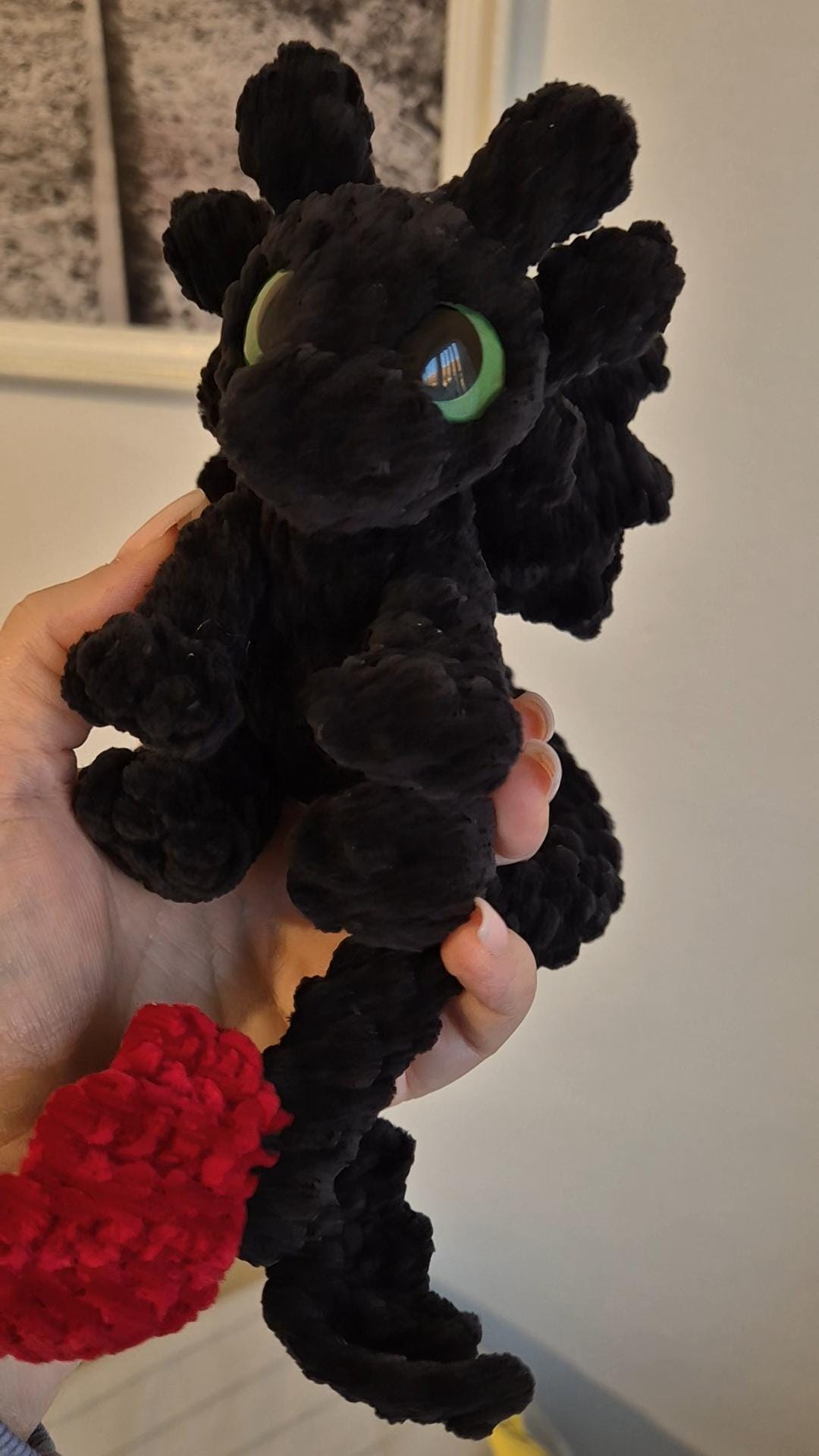 Diddy Dex 2.0 The palm sized plush crochet pattern amigurumi dragon - Thumbnail 6