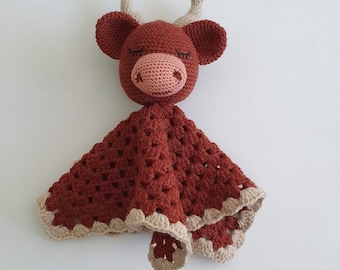 Hamish the Highland Cow Lovey Crochet Pattern