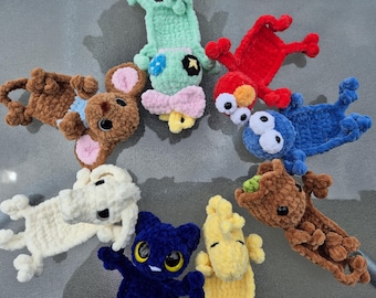 Paquete de personajes Pocket Pets 2 - patrones de crochet amigurumi kawaii lindo juguete sensorial de bolsillo