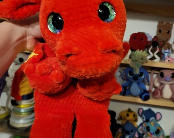Dexter the Dragon Snuggler crochet pattern amigurumi instructions