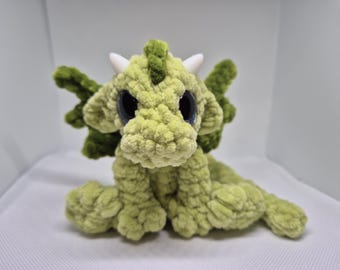 Diddy Dex 2.0 The palm sized plush crochet pattern amigurumi dragon
