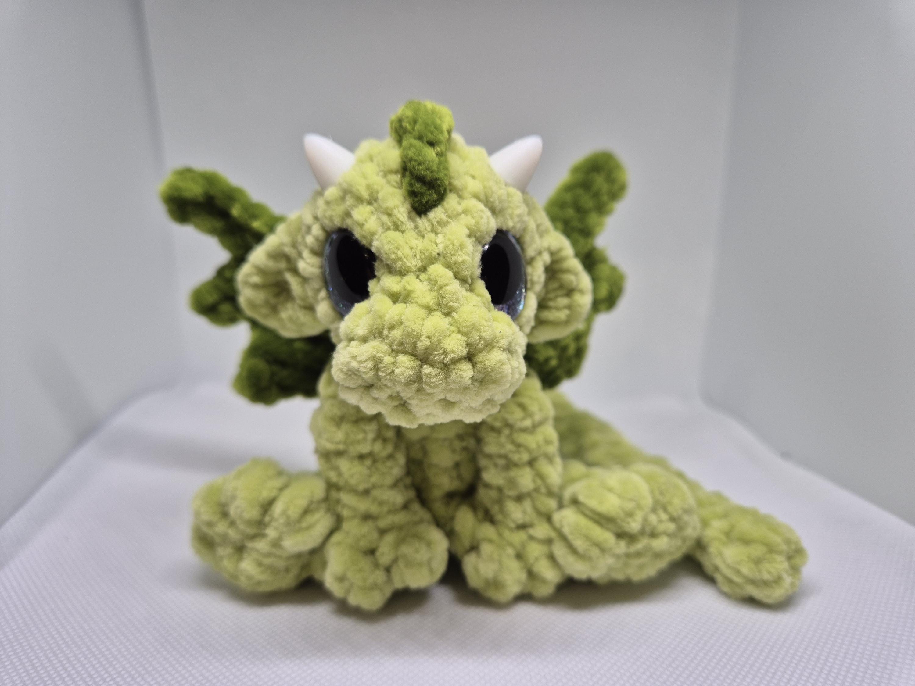 Diddy Dex 2.0 The palm sized plush crochet pattern amigurumi dragon