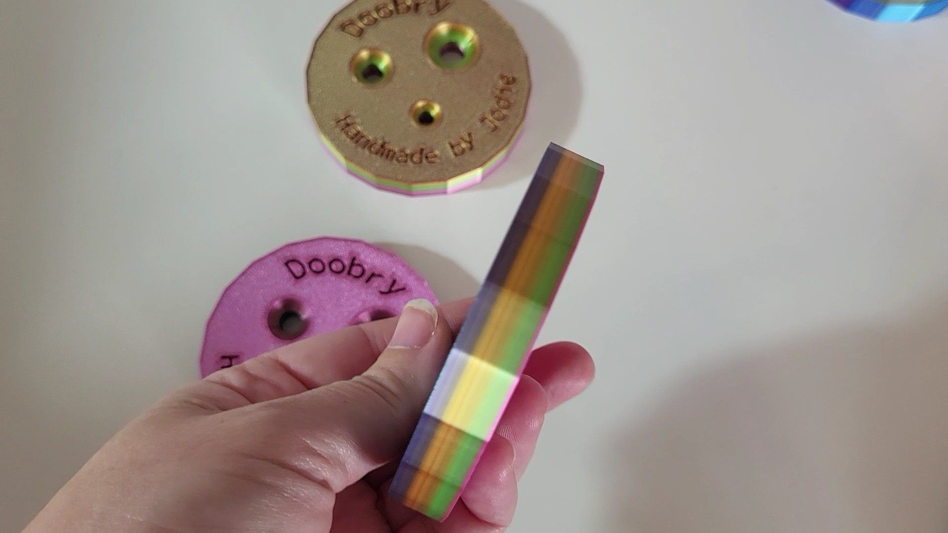 The Rainbow Doobry Safety eye tool crochet amigurumi doll making safety eye jig knitting craft - Thumbnail 3