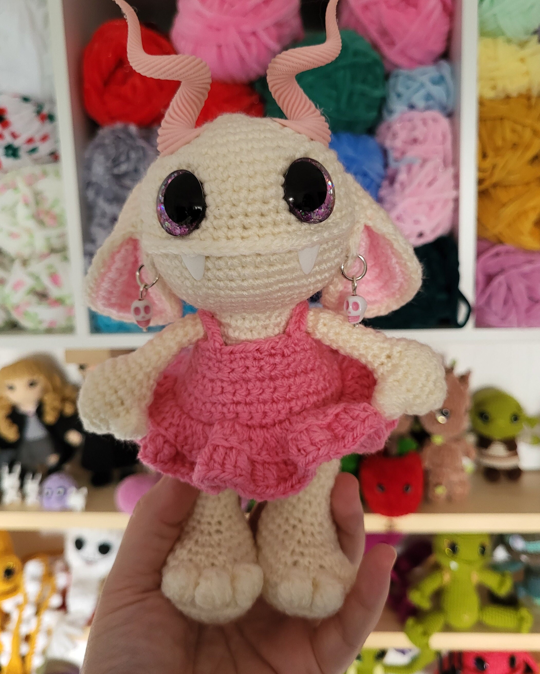 The Goblin Thing Dress and Leg modification for boots or shoes Goblin clothes amigurumi crochet