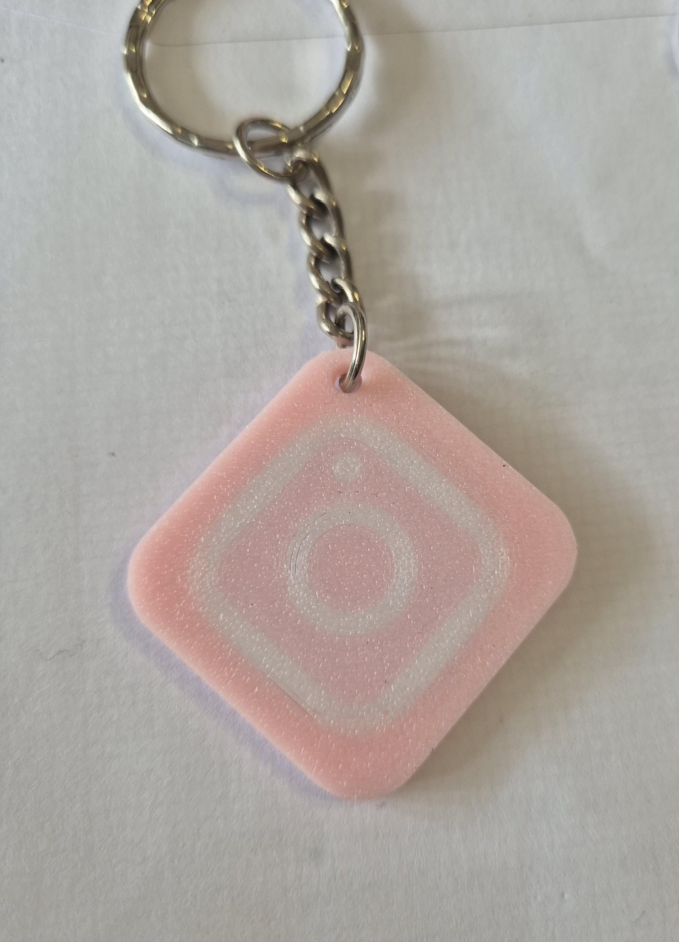 NFC Keychain key ring digital business card Instagram tag brand logo page social media - Thumbnail 3