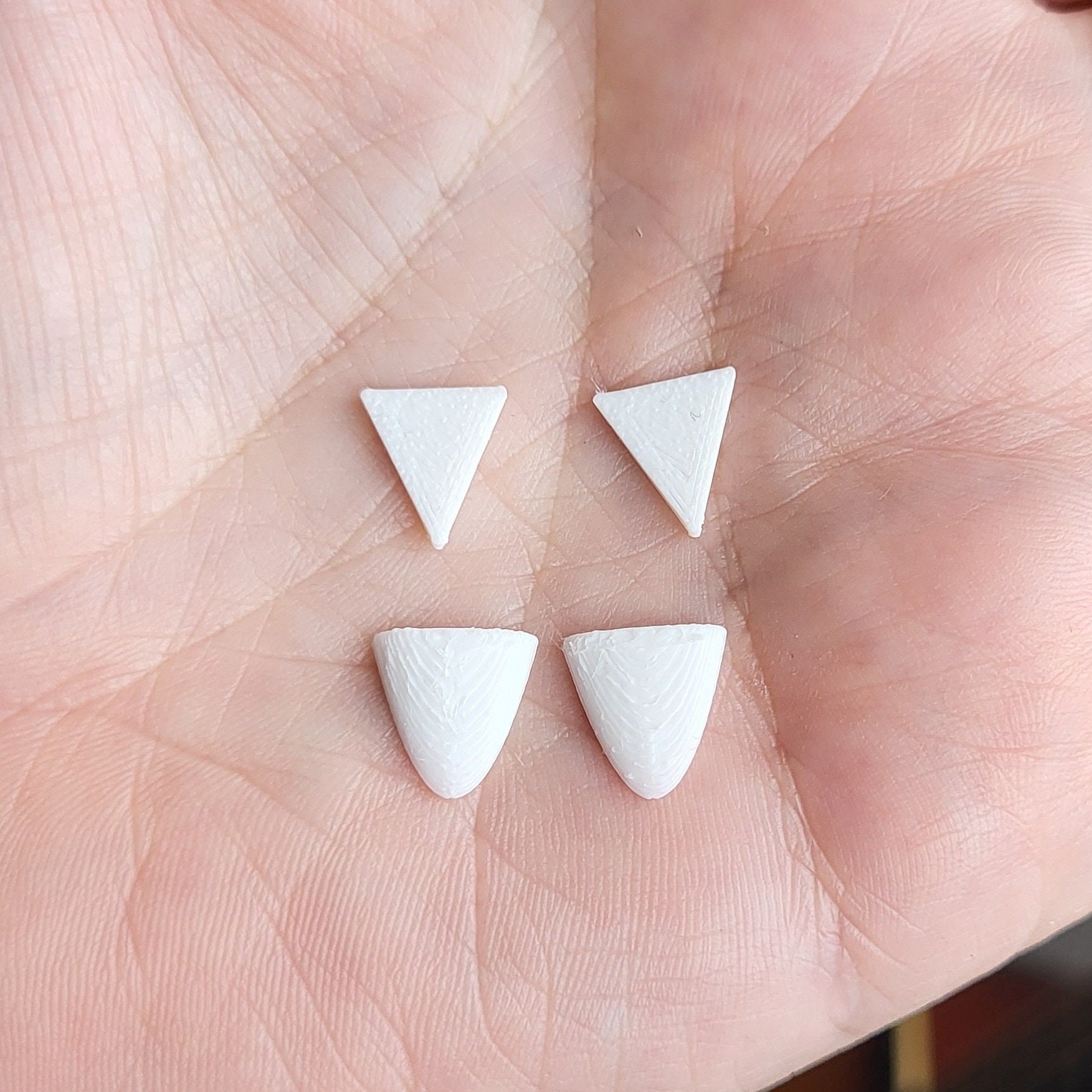 2 x Pairs of Fangs - perfect for amigurumi doll making Goblins fantasy creatures mythical crochet knitting critters models - Image 1