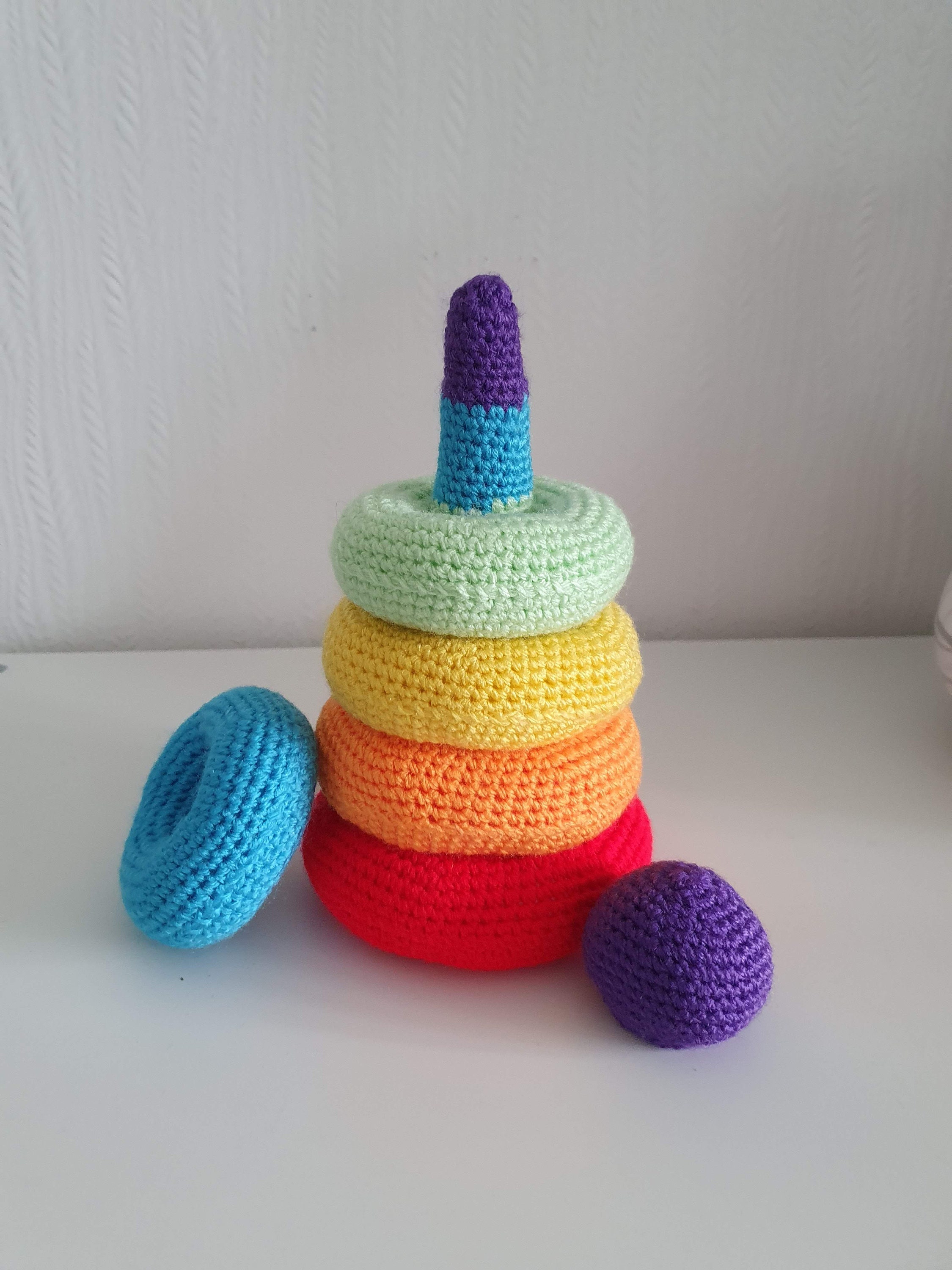 Crochet Stacking Rings Pattern PDF Newborn Toys - Etsy
