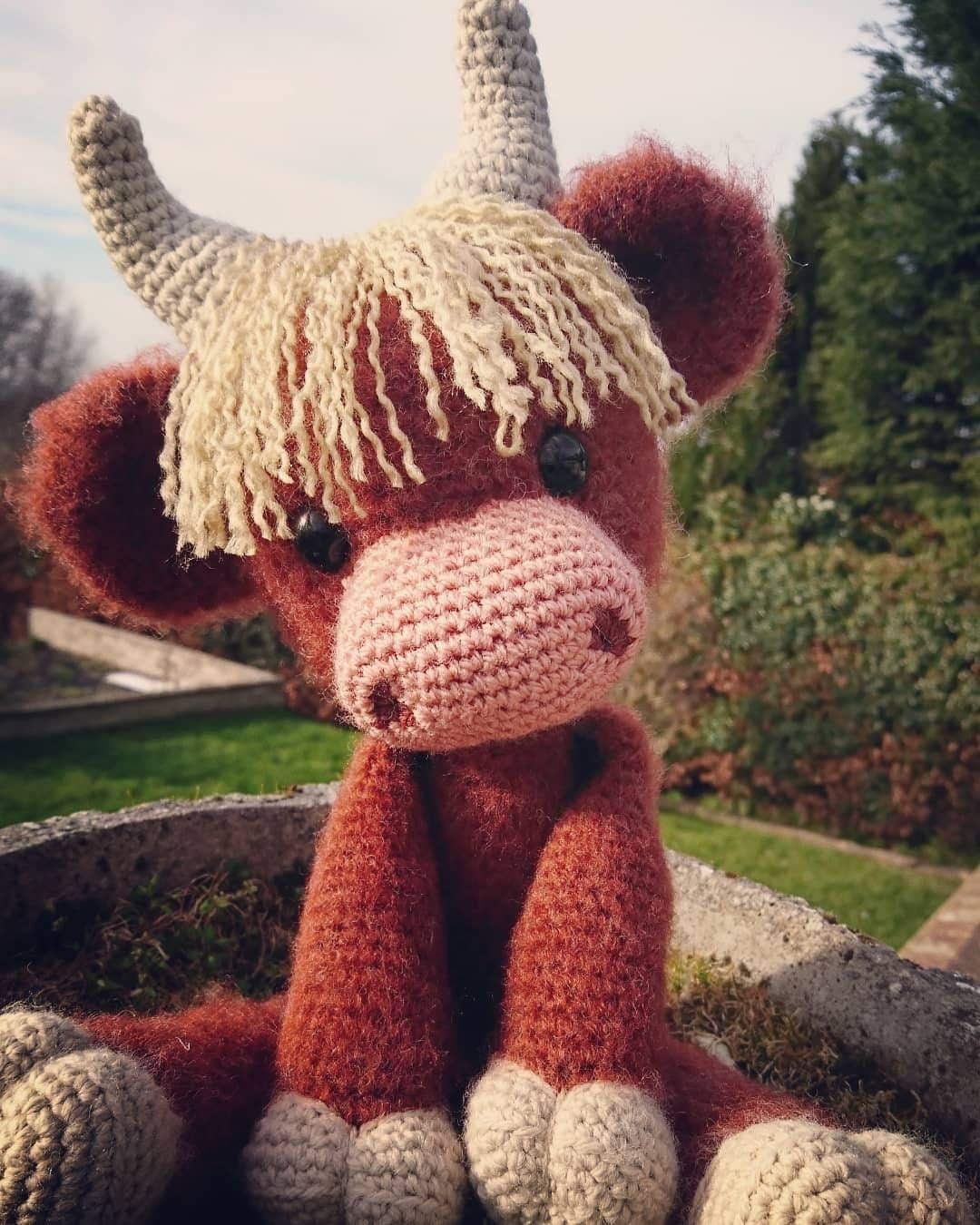 Hamish the Highland Cow Coo Cattle Crochet pattern - Image 1