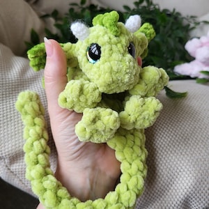 Diddy Dex The Palm Sized Snuggler Dragon crochet pattern amigurumi digital download