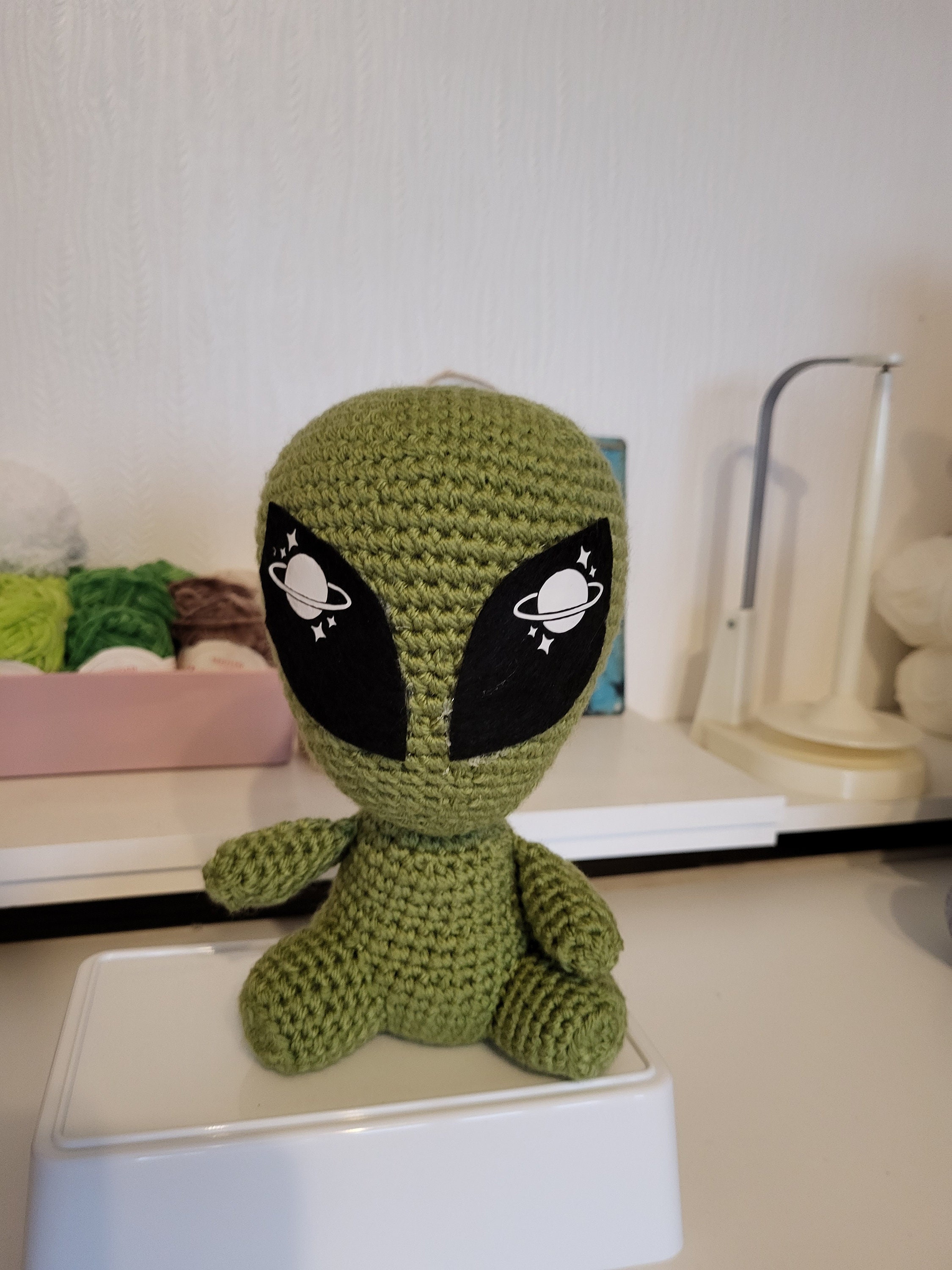 Alien 2 in 1 crochet pattern PDF digital download amigurumi space - Thumbnail 5