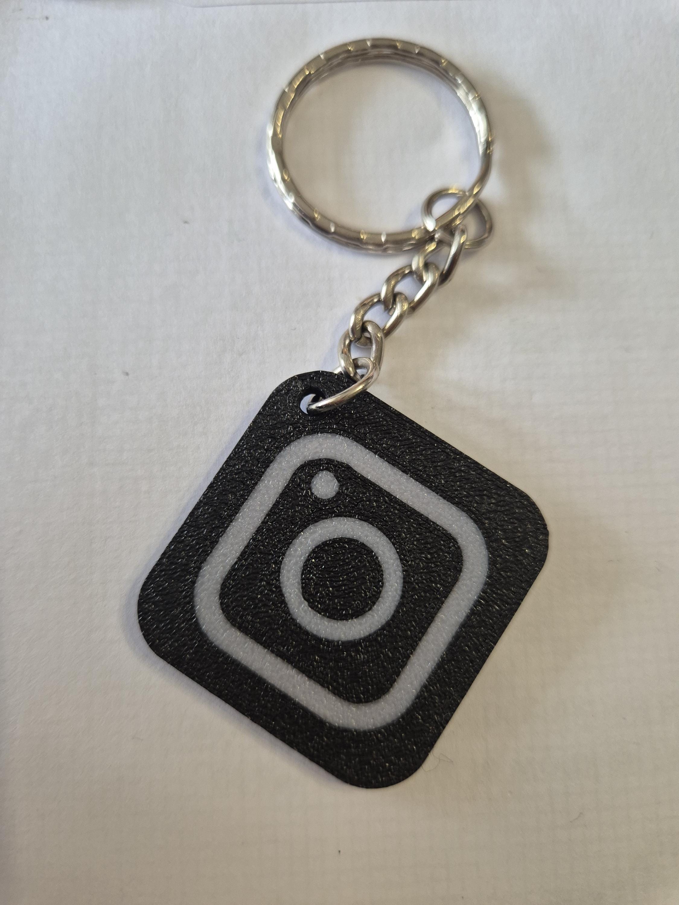 NFC Keychain key ring digital business card Instagram tag brand logo page social media - Thumbnail 2