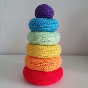 Crochet Stacking Rings Pattern PDF newborn toys