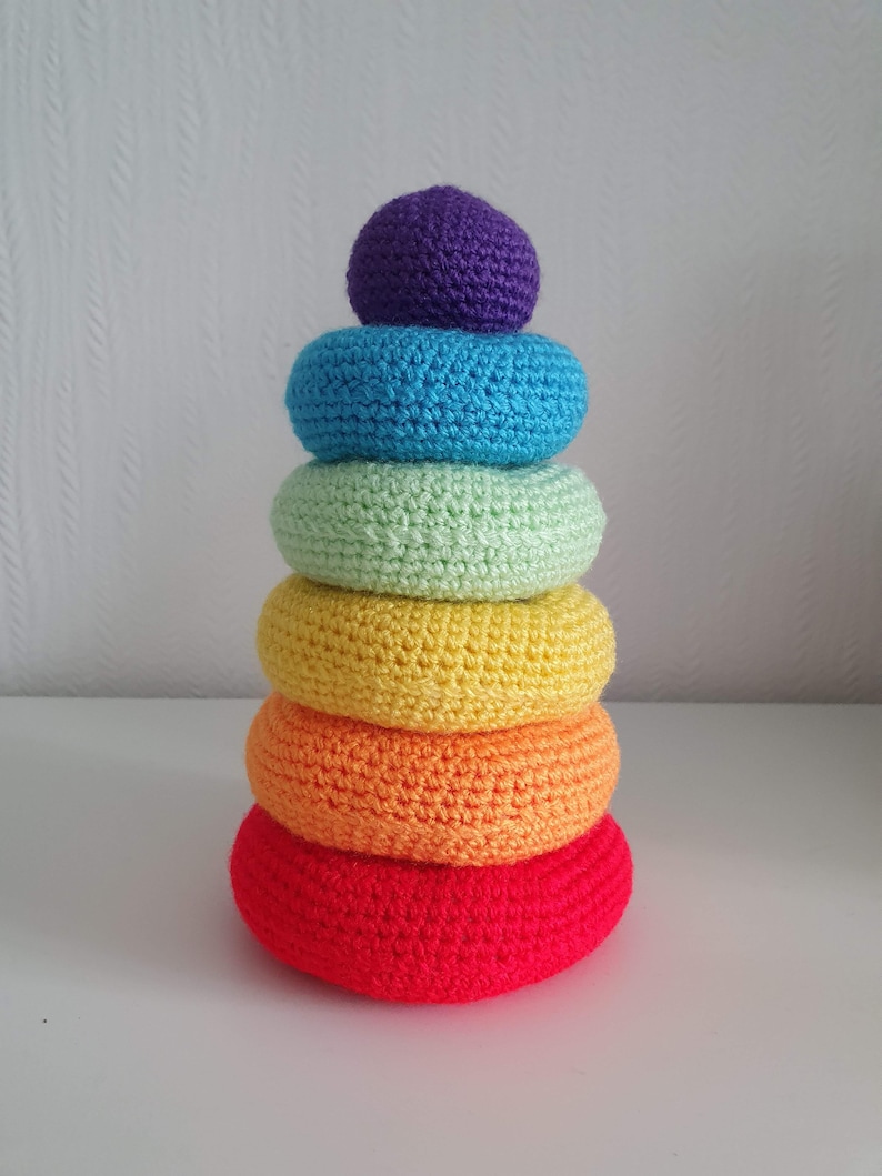Crochet Stacking Rings Pattern PDF newborn toys Etsy