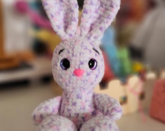 Violet "Bigfoot" Bunny Crochet Pattern PDF Easter Bunny Rabbit