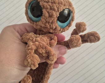 Mascota de bolsillo - Patrón de ganchillo amigurumi kawaii de extraterrestre