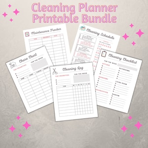 Cleaning Planner, Cleaning Checklist, Cleaning Schedule, Weekly House Chores, Adhd Clean Home, Monthly, Household Planner Printable